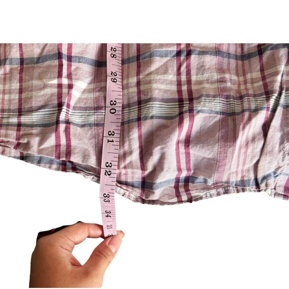 Roundtree & Yorke Pink Plaid Button-Down Mens Size 3XT - Picture 5 of 6